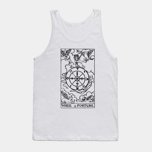 Tarot Card - Wheel Of Fortune Tank Top by isstgeschichte